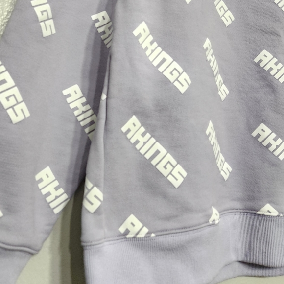 AKINGS 1984 All Over Logo Graphic Crewneck Sweatshirt - Picture 6 of 9